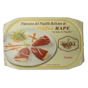 ROSARA Pimientos del piquillo rellenos de rape lata 250 grs